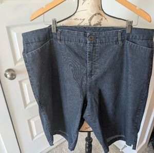 Kim Rogers Dark Blue Women's Bermuda Shorts Size 18W